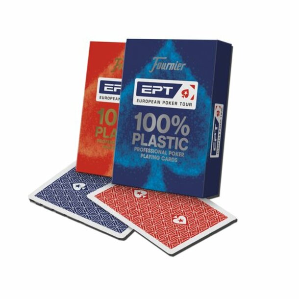 Plastikkarten - EPT Poker, Jumbo Index blau