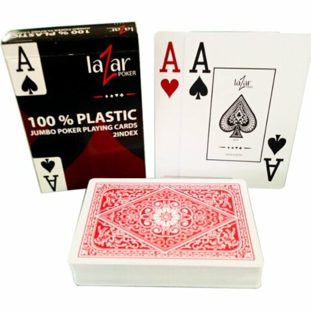 Plastikkarten - LAZAR 1070 Premium - Rot