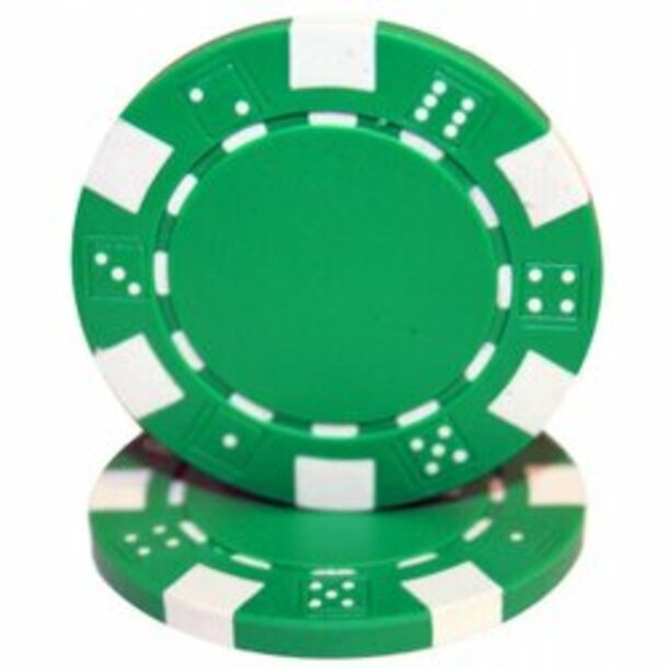 Pokerchip - Dice Grün
