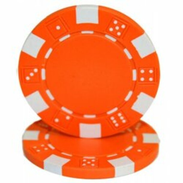Pokerchip - Dice Orange