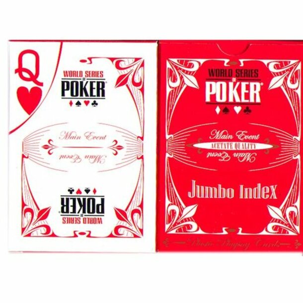 Pokerkarten - WSOP Acetat red