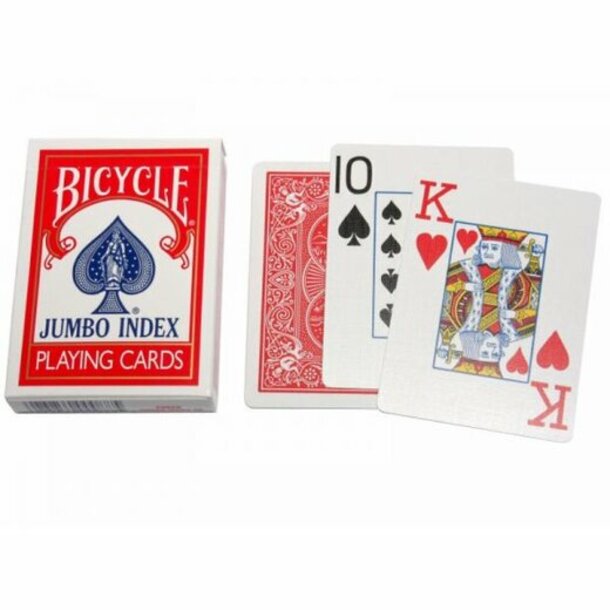 Spielkarten - Bicycle Jumbo Index Red